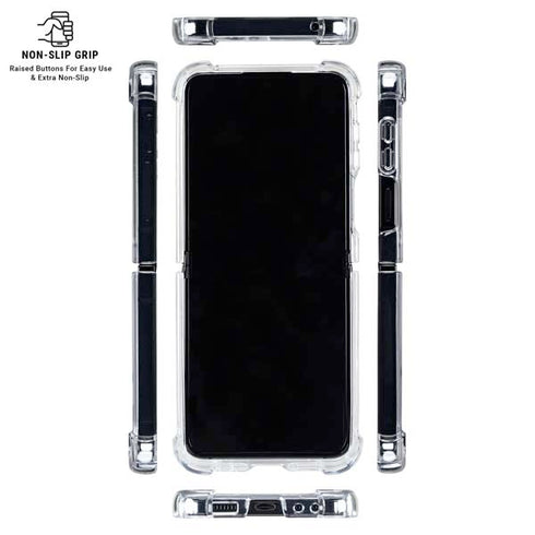 NBA New York Knicks Orange Primary Logo Galaxy Z Flip6 Clear Case