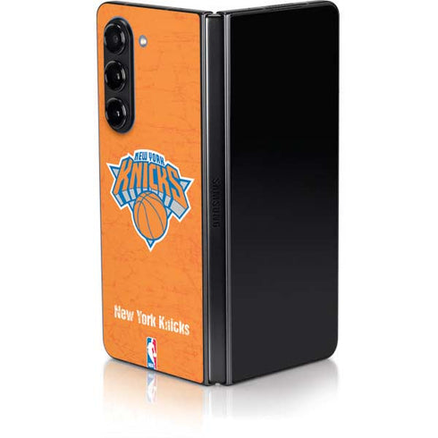 NBA New York Knicks Orange Primary Logo Galaxy Z Fold5 5G Skin