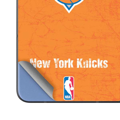 NBA New York Knicks Orange Primary Logo Galaxy Z Fold5 5G Skin