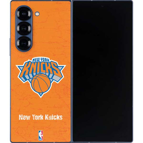 NBA New York Knicks Orange Primary Logo Galaxy Z Fold6 Skin