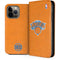 NBA New York Knicks Orange Primary Logo iPhone 14 Pro Max Folio Case