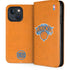 NBA New York Knicks Orange Primary Logo iPhone 15 Folio Case