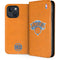 NBA New York Knicks Orange Primary Logo iPhone 15 Plus Folio Case