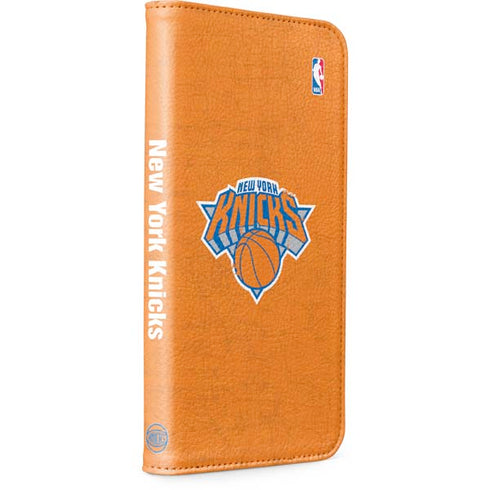 NBA New York Knicks Orange Primary Logo iPhone 15 Plus Folio Case