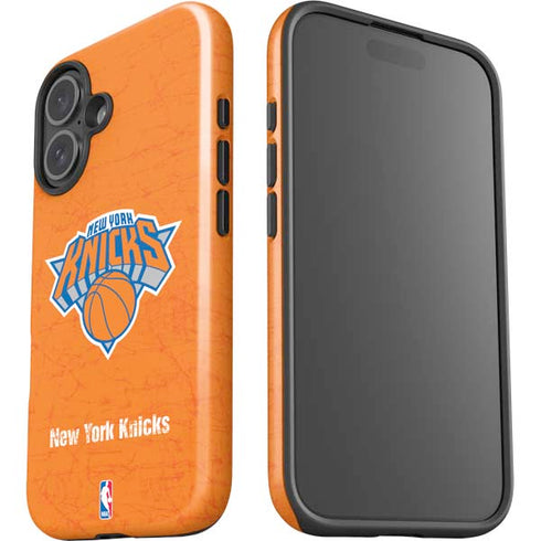 NBA New York Knicks Orange Primary Logo iPhone 16 Impact Case