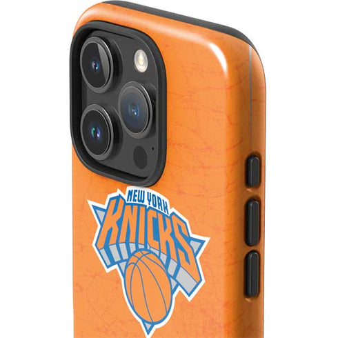 NBA New York Knicks Orange Primary Logo iPhone 16 Pro Impact Case