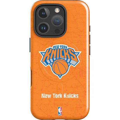 NBA New York Knicks Orange Primary Logo iPhone 16 Pro Max Magsafe Impact Case
