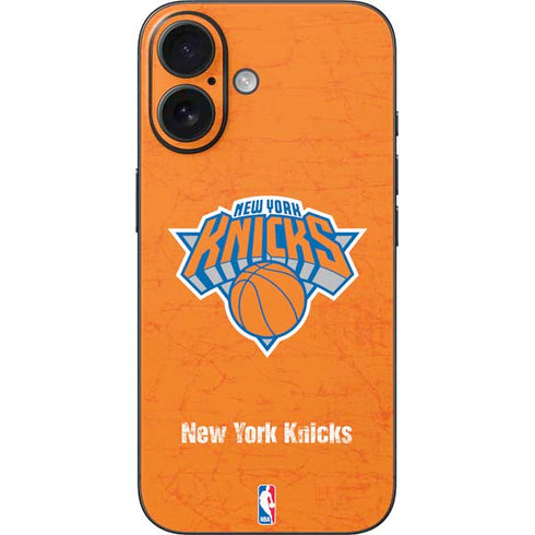 NBA New York Knicks Orange Primary Logo iPhone 16 Skin
