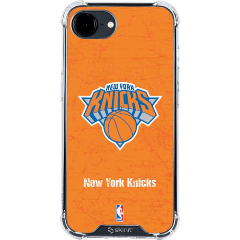 NBA New York Knicks Orange Primary Logo iPhone 16e Clear Case