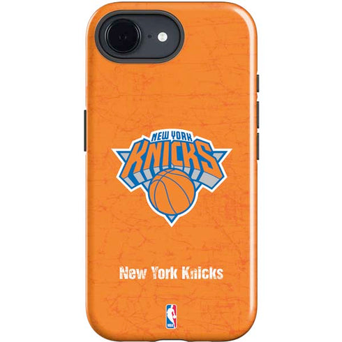 NBA New York Knicks Orange Primary Logo iPhone 16e Impact Case