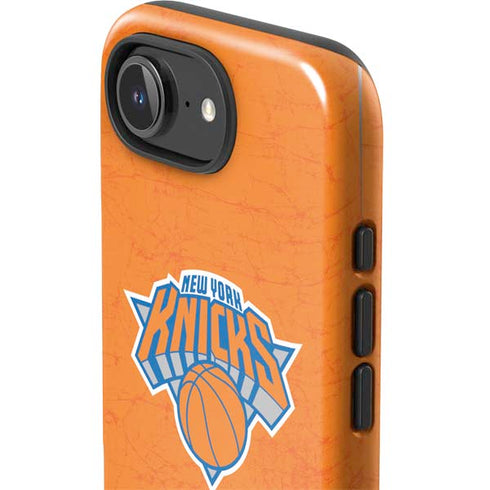 NBA New York Knicks Orange Primary Logo iPhone 16e Impact Case