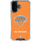 NBA New York Knicks Orange Primary Logo iPhone 17 Clear Case