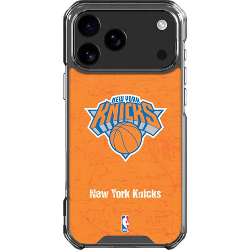 NBA New York Knicks Orange Primary Logo iPhone 18 Pro Max Clear Case