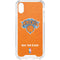 NBA New York Knicks Orange Primary Logo iPhone XS Clear Case