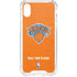 NBA New York Knicks Orange Primary Logo iPhone XS Clear Case