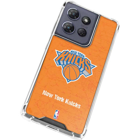 NBA New York Knicks Orange Primary Logo Moto G Power 5G (2025) Clear Case