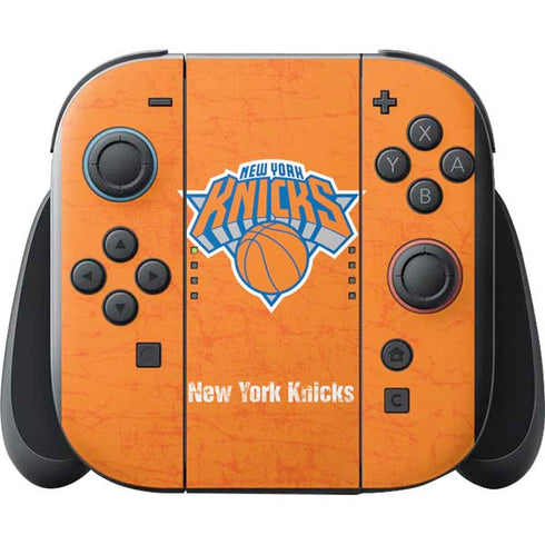 NBA New York Knicks Orange Primary Logo Nintendo Switch 2 (2025) with Joy-Con Skin