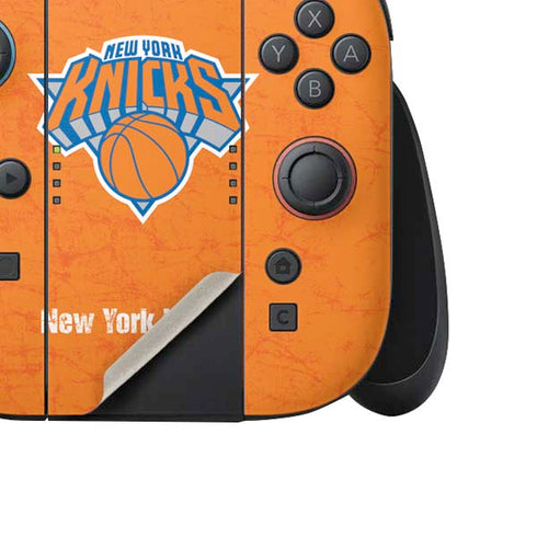 NBA New York Knicks Orange Primary Logo Nintendo Switch 2 (2025) Joy-Con Controller Skin