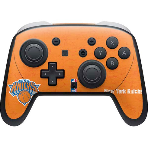 NBA New York Knicks Orange Primary Logo Nintendo Skins