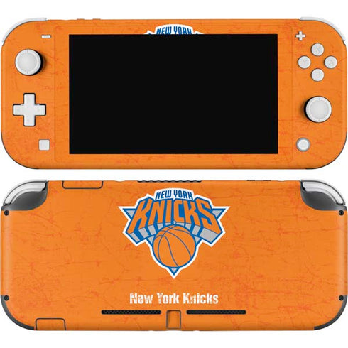 NBA New York Knicks Orange Primary Logo Nintendo Switch Lite Skin