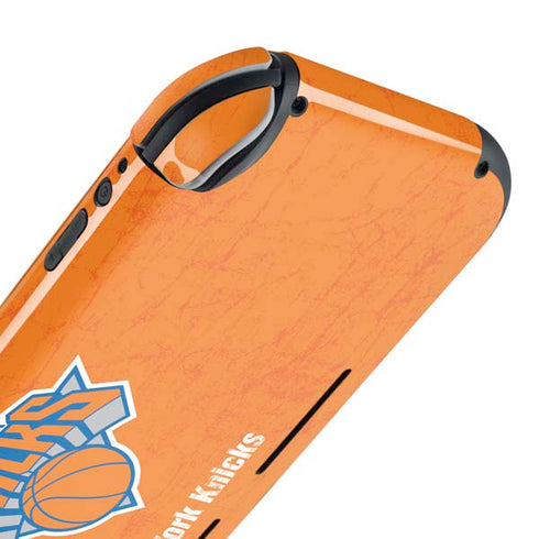 NBA New York Knicks Orange Primary Logo Nintendo Switch Lite Skin