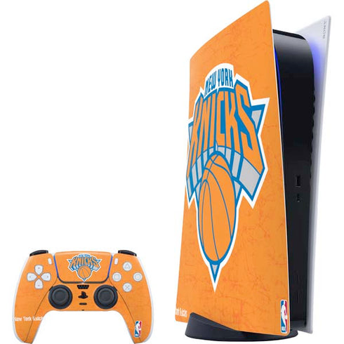 NBA New York Knicks Orange Primary Logo PlayStation PS5 Skins