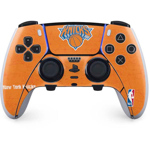 NBA New York Knicks Orange Primary Logo PS5 DualSense Edge Pro Controller Skin