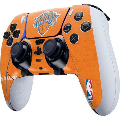 NBA New York Knicks Orange Primary Logo PS5 DualSense Edge Pro Controller Skin