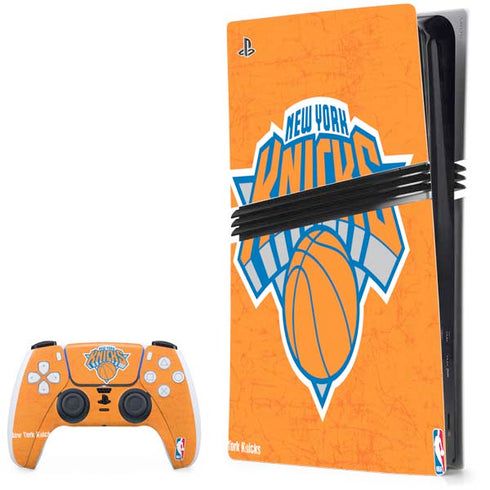 NBA New York Knicks Orange Primary Logo PlayStation PS5 Skins