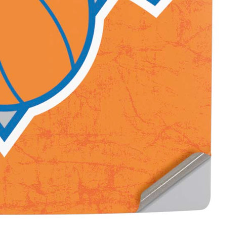 NBA New York Knicks Orange Primary Logo PS5 Pro Disk Console Skin