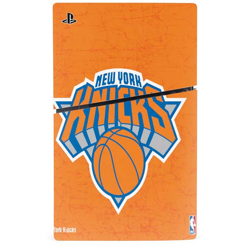 NBA New York Knicks Orange Primary Logo PS5 Slim Digital Edition Console Skin