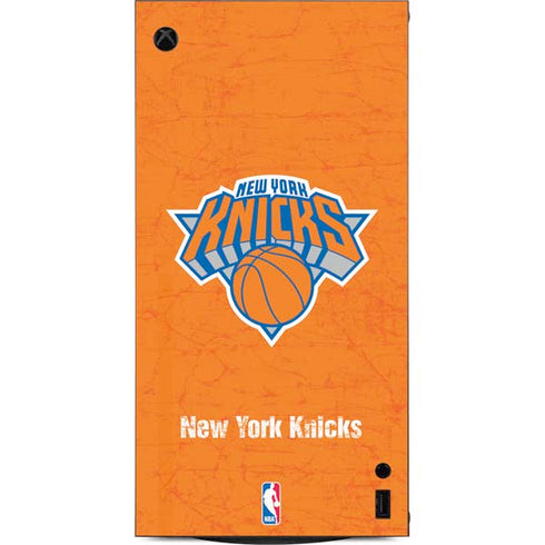 NBA New York Knicks Orange Primary Logo XBox Series X Digital Edition Console Skin