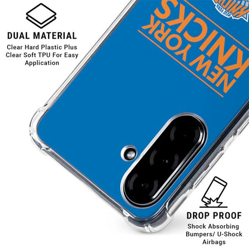 NBA New York Knicks Standard - Blue Galaxy A36 5G Clear Case