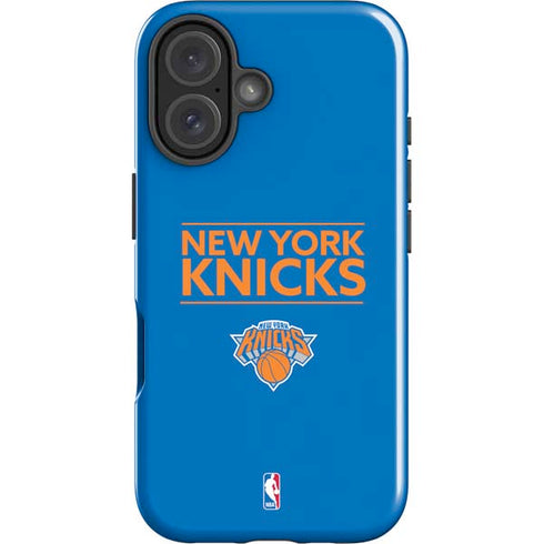 NBA New York Knicks Standard - Blue iPhone 16 Impact Case