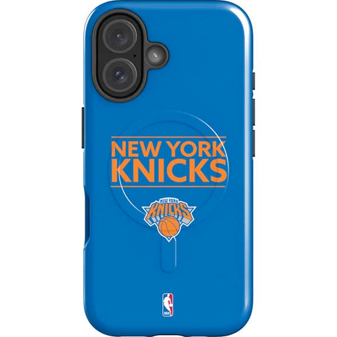 NBA New York Knicks Standard - Blue iPhone 16 Magsafe Impact Case