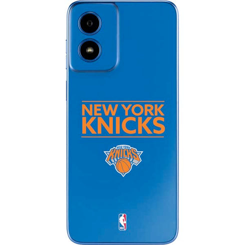 NBA New York Knicks Standard - Blue Moto G Play 4G (2024) Skin