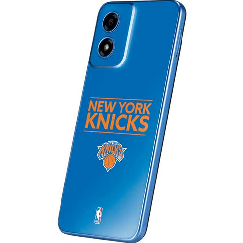 NBA New York Knicks Standard - Blue Moto G Play 4G (2024) Skin