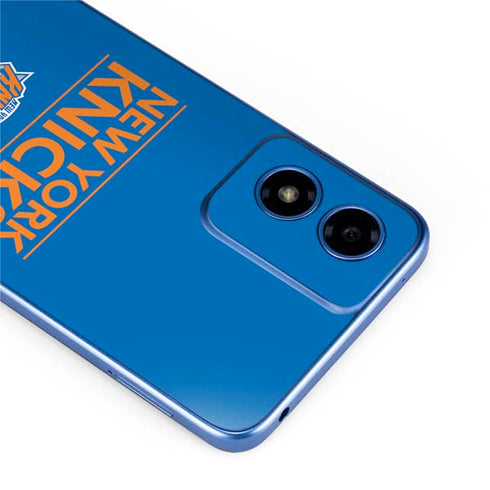 NBA New York Knicks Standard - Blue Moto G Play 4G (2024) Skin