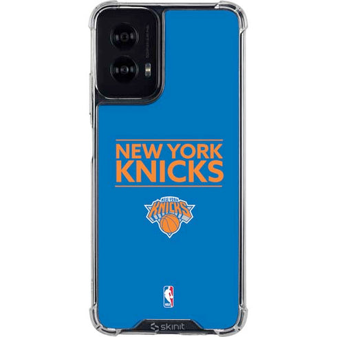NBA New York Knicks Standard - Blue Moto G Power 5G (2024) Clear Case