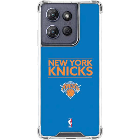 NBA New York Knicks Standard - Blue Moto G Stylus 5G (2025) Clear Case