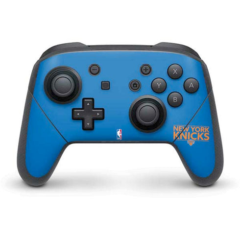 NBA New York Knicks Standard - Blue Nintendo Switch Pro Controller Skin