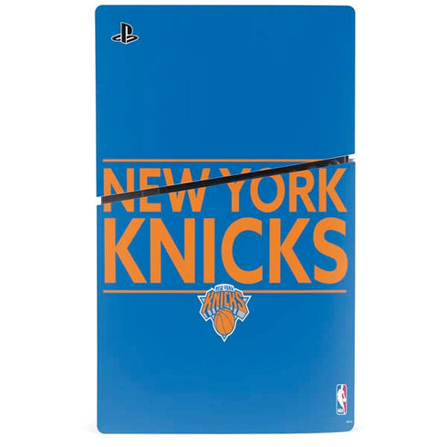 NBA New York Knicks Standard - Blue PS5 Slim Digital Edition Console Skin