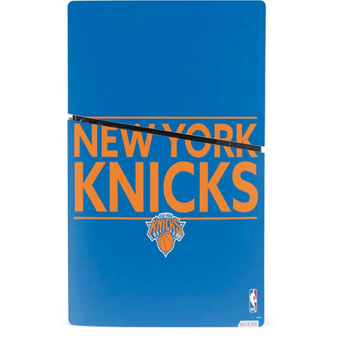NBA New York Knicks Standard - Blue PS5 Slim Digital Edition Console Skin
