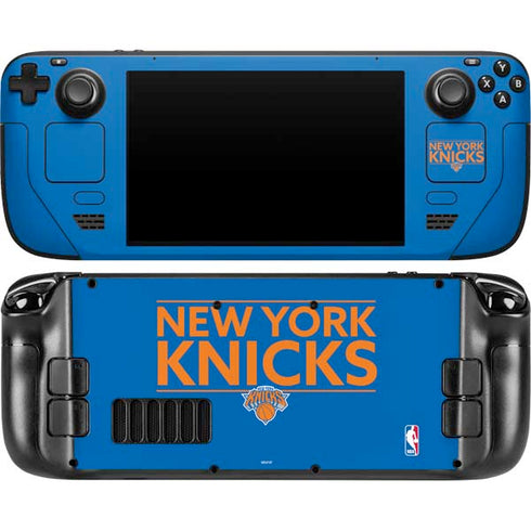 NBA New York Knicks Standard - Blue Steam Deck Handheld Gaming Computer OLED Skin