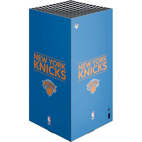 NBA New York Knicks Standard - Blue XBox Series X Digital Edition Console Skin