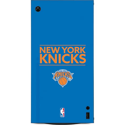 NBA New York Knicks Standard - Blue XBox Series X Digital Edition Console Skin