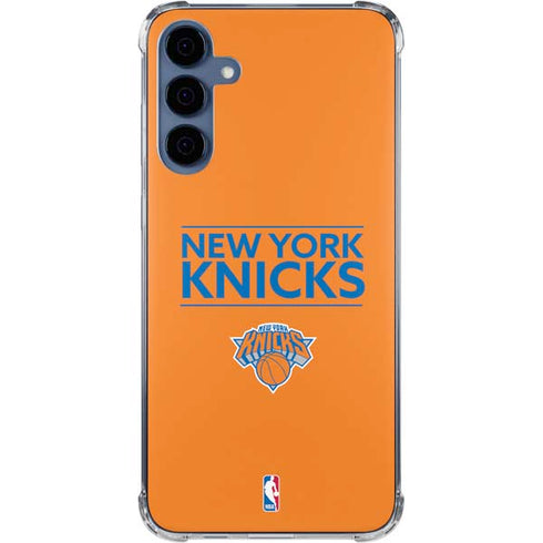 NBA New York Knicks Standard - Orange Galaxy A35 5G Clear Case