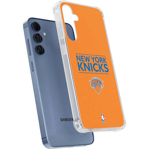 NBA New York Knicks Standard - Orange Galaxy A55 5G Clear Case