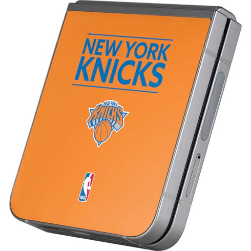 NBA New York Knicks Standard - Orange Galaxy Z Flip6 Skin