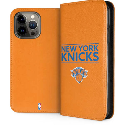NBA New York Knicks Standard - Orange iPhone 15 Pro Max Folio Case